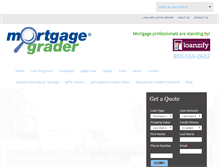 Tablet Screenshot of mortgagegrader.com